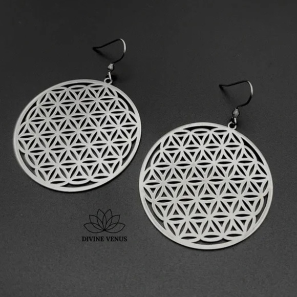 DIVINE VENUS ™ Jewelry - Flower of Life Earrings | Stainless Steel